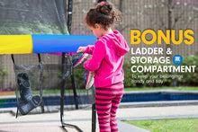 Load image into Gallery viewer, Kahuna 8ft Outdoor Rainbow Trampoline For Kids And Children Suited For Fitness Exercise Gymnastics With Safety Enclosure
