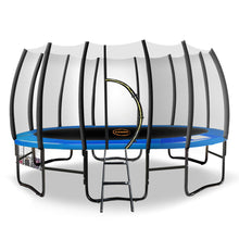Load image into Gallery viewer, Kahuna Twister 12ft Springless Trampoline Outdoor Mat Pad Net Ladder with Basketball Set
