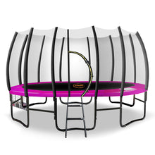 Load image into Gallery viewer, Kahuna Twister 12ft Springless Trampoline Outdoor Mat Pad Net Ladder with Basketball Set
