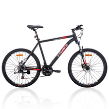 Load image into Gallery viewer, Trinx MTB Mens Mountain Bike 26 inch Shimano Gear 21-Speed [Colour: Matt Black White/Red] [Size Of Frame: 21 inches]
