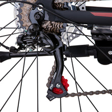 Load image into Gallery viewer, Trinx MTB Mens Mountain Bike 26 inch Shimano Gear 21-Speed [Colour: Matt Black White/Red] [Size Of Frame: 21 inches]
