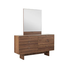 Load image into Gallery viewer, 4 Pcs Queen Bedroom Suite with Dresser in Fabric LED Light
