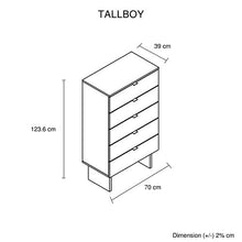 Load image into Gallery viewer, 5 Pcs King Bedroom Suite in Fabric LED Light

