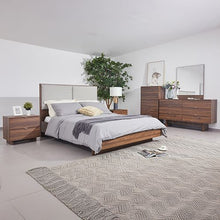 Load image into Gallery viewer, 5 Pcs Queen Bedroom Suite in Fabric LED Light
