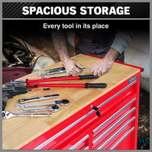 Load image into Gallery viewer, 9 Drawers Tool Box Chest Cabinet Trolley Box Garage Storage Toolbox Red 1000lbs
