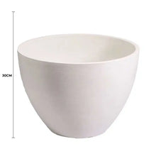 Load image into Gallery viewer, Polished Vintage White Planter Bowl 30cm
