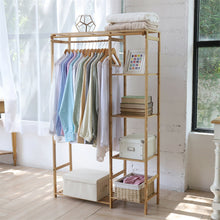 Load image into Gallery viewer, Open Wardrobe Clothes Rail Rack Hanging Garment Heavy Duty Organizer Coat Shelf

