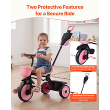 Load image into Gallery viewer, Toddler Tricycle &amp; Stroller for 18 Months to 5 Year Old, Kids Trike with Parent Push Handle, Adjustable Seat &amp; Storage for Outdoor Play, Tricycle for Toddlers, Birthday Toy for Boys and Girls
