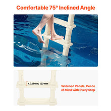 Load image into Gallery viewer, 5-Step Inclined Robust Pool Ladder of 2 Handrails for 1219.2-1371.6mm Pool
