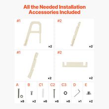 Load image into Gallery viewer, 5-Step Inclined Robust Pool Ladder of 2 Handrails for 1219.2-1371.6mm Pool
