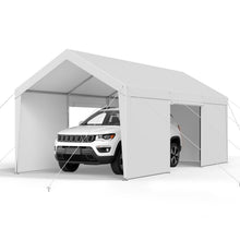 Load image into Gallery viewer, Carport Car Canopy 12x20FT Heavy Duty Car Shelter with Sidewalls Grey
