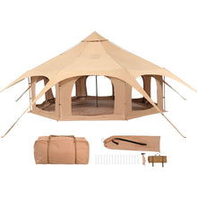 Load image into Gallery viewer, Canvas Tent 4 Seasons 5 m/16.4 ft Bell Tent for Camping with Stove Jack
