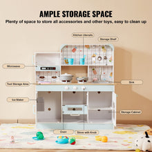 Load image into Gallery viewer, Kitchen Playset Kids Pretend Cooking Play Toy 24 Piece Accessories White
