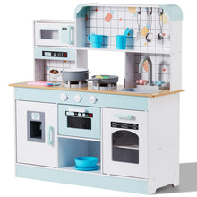 Load image into Gallery viewer, Kitchen Playset Kids Pretend Cooking Play Toy 24 Piece Accessories White
