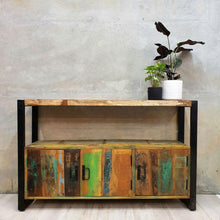 Load image into Gallery viewer, Buffet Table in Reclaimed Wood 120cm Length
