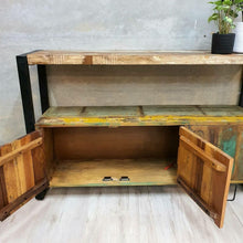 Load image into Gallery viewer, Buffet Table in Reclaimed Wood 120cm Length
