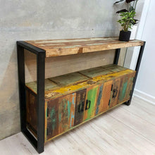 Load image into Gallery viewer, Buffet Table in Reclaimed Wood 120cm Length
