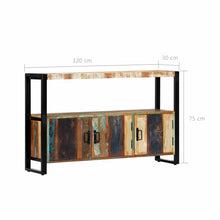 Load image into Gallery viewer, Buffet Table in Reclaimed Wood 120cm Length
