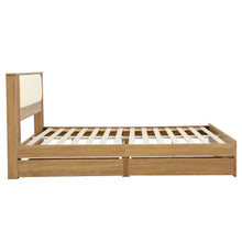 Load image into Gallery viewer, Artiss Queen Bed Frame with 2 Drawers, PU Leather Headboard &amp; Charging Station
