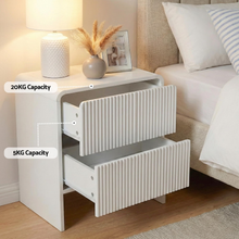 Load image into Gallery viewer, Artiss Queen Wooden Bed Frame and 2 Bedside Table Bedroom Furniture Set
