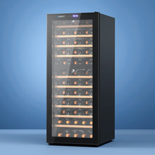 Load image into Gallery viewer, Devanti Wine Fridge Cooler Compressor Dual Zone 80 Bottles
