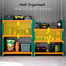 Load image into Gallery viewer, Giantz Garden Shed with 3-Tier Garage Shelving Rack Outdoor Tool Storage Racks
