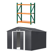 Load image into Gallery viewer, Giantz Garden Shed with 3-Tier Garage Shelving Rack Outdoor Tool Storage Racks
