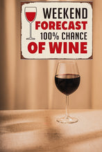 Load image into Gallery viewer, Men&#39;s Republic Retro Sign – Wine Forecast 25cm x 20cm
