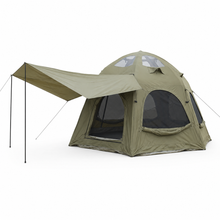 Load image into Gallery viewer, Weisshorn 4 Person Inflatable Camping Tent TC Canvas Sun Shade Rain-Ready
