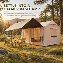 Load image into Gallery viewer, Weisshorn Inflatable Cabin Tent 300x400cm Side Awning Roof Skylight
