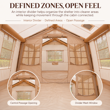 Load image into Gallery viewer, Weisshorn Inflatable Cabin Tent 300x400cm Side Awning Roof Skylight
