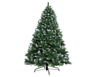 Christmas Snow Tree 8 FT- Green_210cm tall 145cm wide Large and wide-2 m high