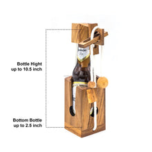 Load image into Gallery viewer, Brainteaser beer bottle mystery lock adult puzzle challenge - open the lock before you can have a drink! Great party gift
