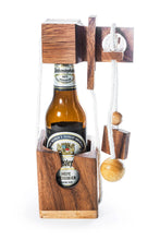 Load image into Gallery viewer, Brainteaser beer bottle mystery lock adult puzzle challenge - open the lock before you can have a drink! Great party gift
