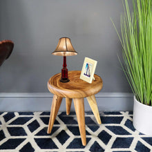 Load image into Gallery viewer, Round Coffee Side Table Timber-40 cm across
