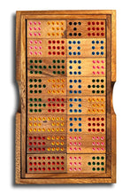 Load image into Gallery viewer, Dominoes Game wood Set 91 pieces Handmade Dominoes in Gift box
