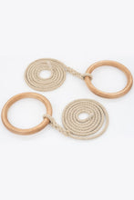 Load image into Gallery viewer, Gym Swing Rings 24 cm Wooden Gymnastic Rings fun for childre.
