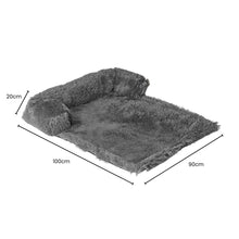 Load image into Gallery viewer, Pet Sofa Cover Soft with Bolster L Size (Grey)
