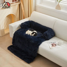 Load image into Gallery viewer, Pet Sofa Cover Soft with Bolster XL Size (Dark Blue)
