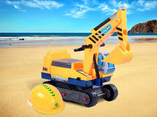 Load image into Gallery viewer, GOMINIMO Kids Ride On Sand Excavator Toy Car with Helmet
