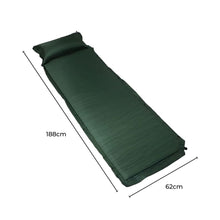 Load image into Gallery viewer, KILIROO Inflating Camping Mat with Pillow - Army Green
