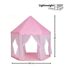 Load image into Gallery viewer, Kids Hexagonal Tent (Pink with LED Lights)
