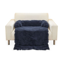 Load image into Gallery viewer, Pet Sofa Cover Soft with Bolster XL Size (Dark Blue)
