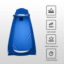 Load image into Gallery viewer, KILIROO Shower Tent with 2 window (Dark Blue)
