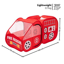 Load image into Gallery viewer, Kids Fire fighting truck Tent (Red)
