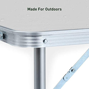 Camping Table 60cm Silver