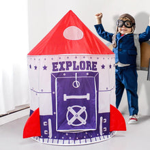 Load image into Gallery viewer, Kids spaceship Tent (Purple and Red)
