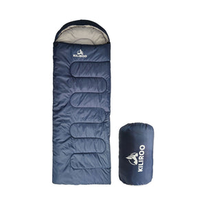 Inflatable Camping Sleeping Pad (Blue)