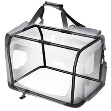 Load image into Gallery viewer, Dog Kennel Transport Box Folding Fabric Pet Carrier 60cm Grey
