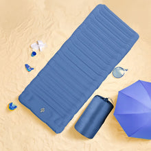 Load image into Gallery viewer, Inflatable Camping Sleeping Pad (Blue)
